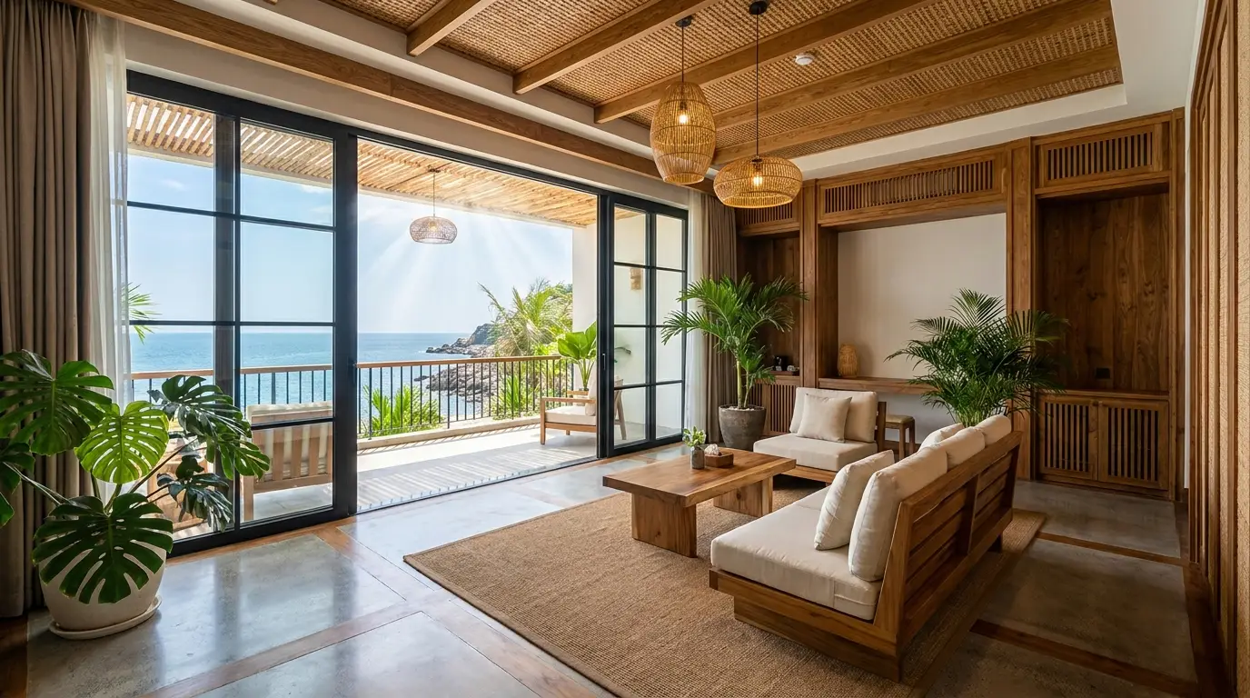 Hồ bơi vô cực villa resort Vũng Tàu Phan Thiết - PES Studio