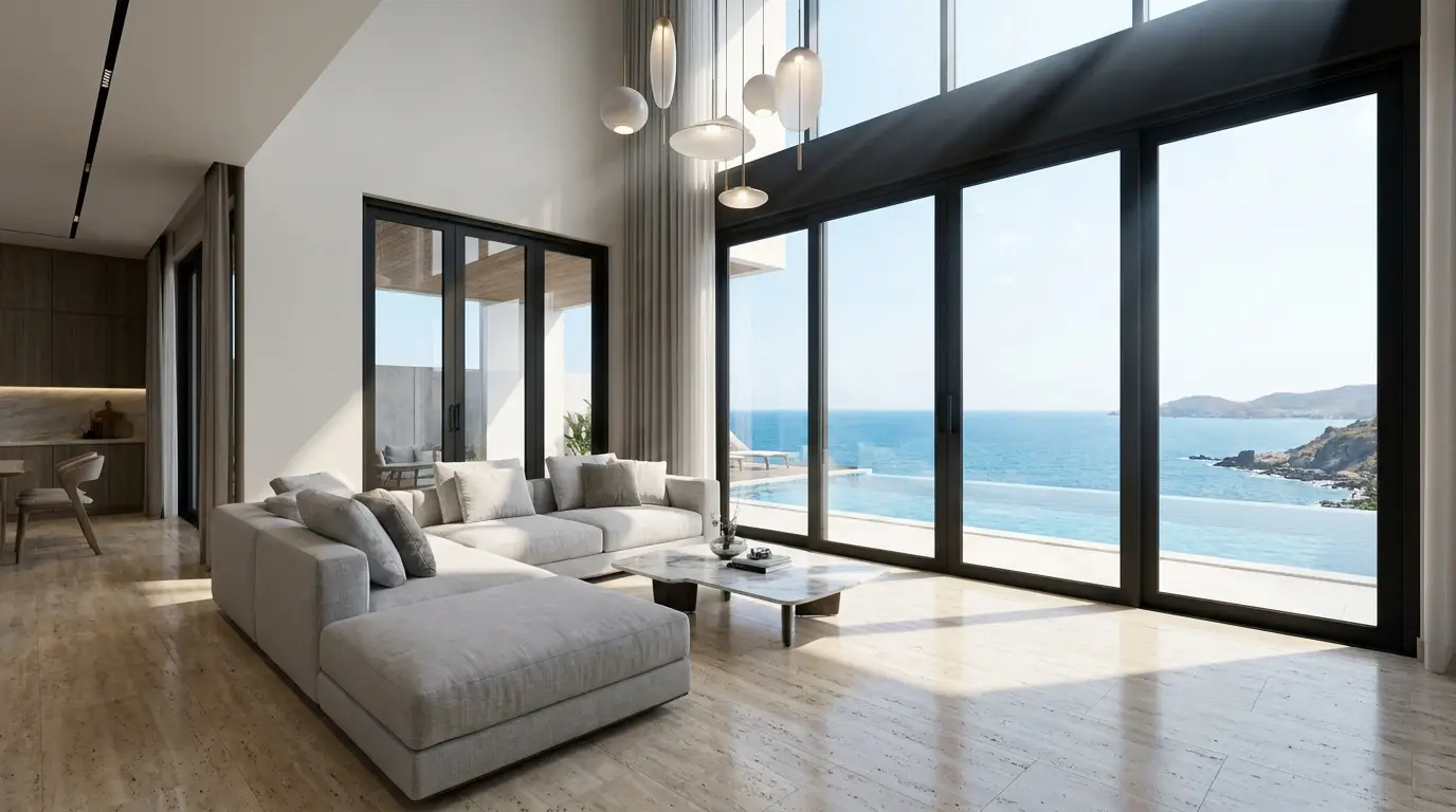 Chụp ảnh nội thất Cam Ranh — khu vực công cộng của resort ven biển