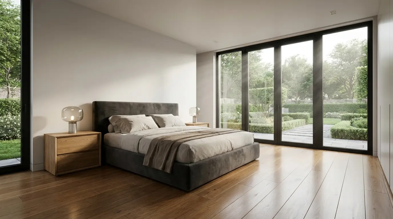 Chụp ảnh showroom nội thất dưới ánh sáng đèn rọi ray kết hợp ánh sáng tự nhiên