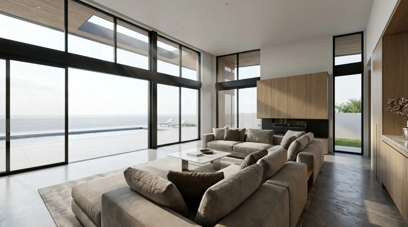 Góc chụp theo tuyến đi của khách trong dịch vụ chụp ảnh showroom nội thất